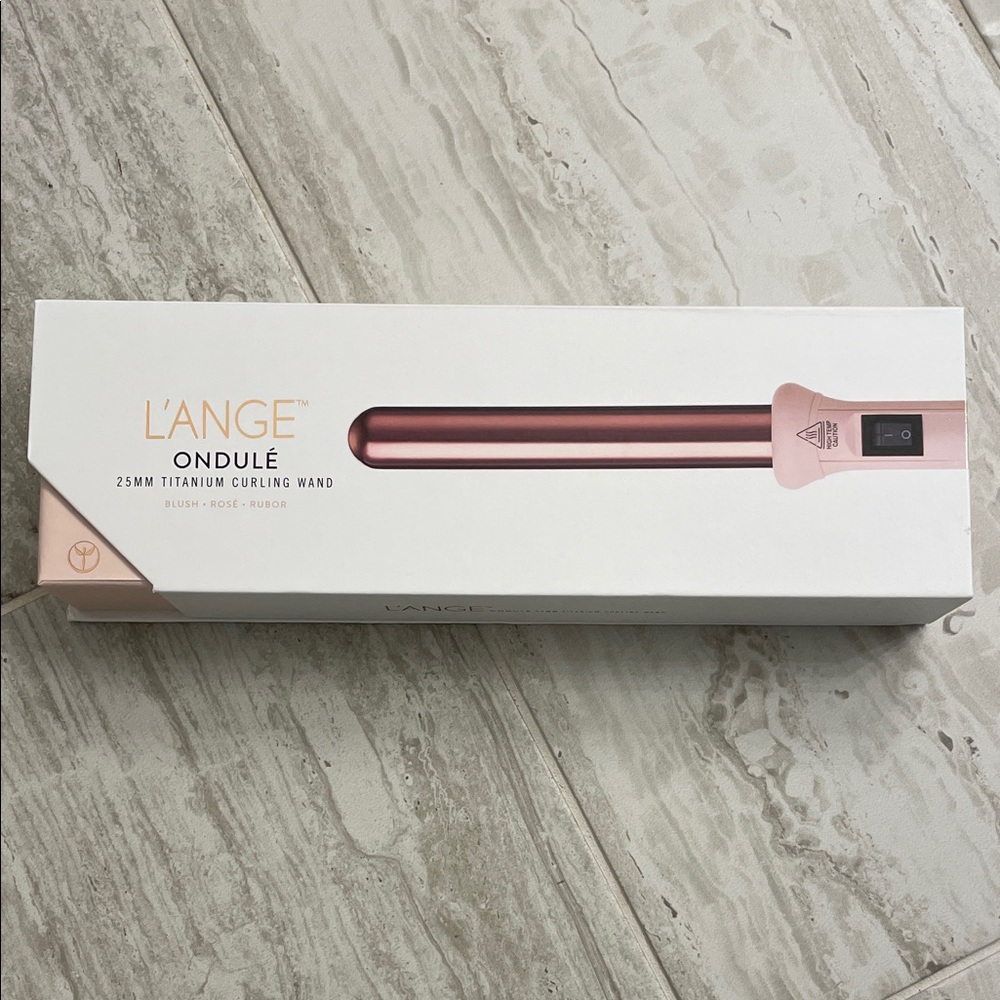 L’ange Ondule 25mm Titanium Curling Wand Blush - NEW IN BOX